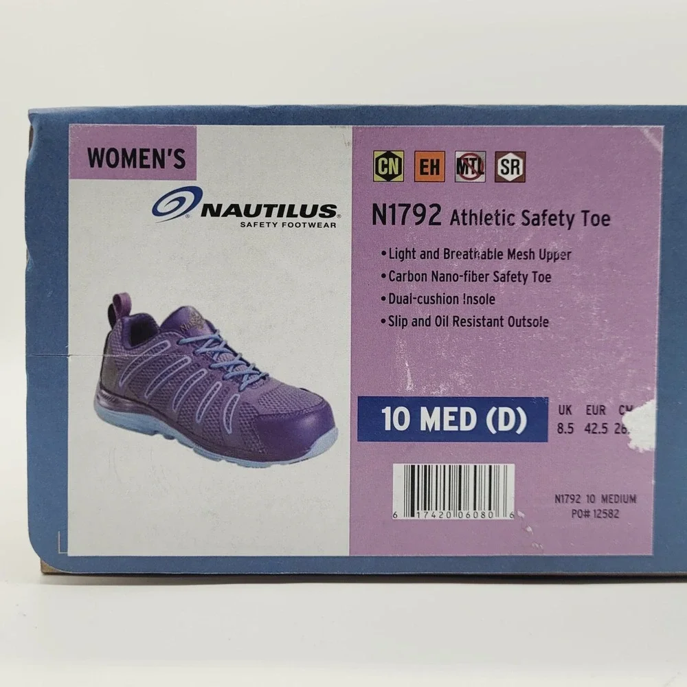 Nautilus 1792 Women's Purple Work Shoe – Carbon Composite Toe‎ & Slip-Resistant